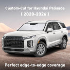 Windshield Sunshade Compatible for Hyundai Palisade 2020-2024 2025 2026, Sun Visor for Front Windshield & Window Sun Shade Cover, UV Heat Blocker & Protector, Car Accessories