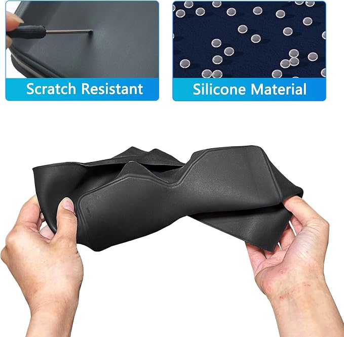 Cup Holder Insert for Hyundai Santa Fe 2026 2025 2024 Accessories Center Console Silicone Cup Holder Bottle Holder Organizer Non-Slip Interior Decoration for Hyundai Santa Fe 2024-2026 Black