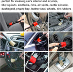 Detailing Brush Set - 10 Pcs Detail Brushes Car Detailing, Auto Boar Hair Car Detail Brush for Cleaning Car Interior Exterior, Vehicles Wheels Leather Engine Dashboard