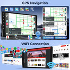 Car Radio for Toyota Tacoma 2005-2015 Stereo Replacement （J.B.L Version） with Wireless Carplay Android Auto, 9'' Touchscreen in-Dash Bluetooth GPS Navigation WiFi SWC Backup Camera MIC 2+32G