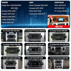 Radio Upgrade for Dodge Ram 1500/2500/3500 2006-2008, Jeep Compass Patriot 2007-2008, Grand Cherokee 2005-2007, Chrysler 300/300c 2005-2007, Wireless CarPlay Android 6.86" Stereo Back Camera WiFi GPS