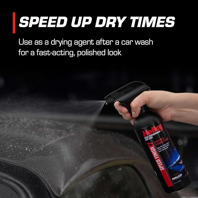 Speed Finish - Ceramic Detailing Spray - High-Performance Car Care, Fast Acting, Quick Drying - Spray on Any Vehicle Surface to Repel Water and Protect Paint - 16 oz. (2 Pack)