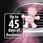 Little Joya 96017-6PK Cotton Candy Car Air Freshener Vent Clip Provides Long-Lasting Freshness in a Compact Design, Fights Odors for up to 45 Days, Cute Car Odor Eliminator, Non-Toxic, Pack of 6