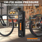 Tire Inflator Portable Air Compressor – Emergency Flat Tire Rescue & Pressure Maintenance Tool, Cordless Pump with 150PSI, LCD Screen, Auto Shut-Off – for Car, Motorcycle, Bicycle, Balls