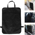Car Seat Kick Mat with Backseat Organizer Storage Bag, Anti-kick Protector for Automotive Rear Seat Hanging, Sturdy Vehicle Interior Accessory for Travel and Daily Use