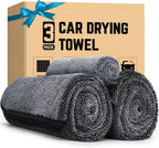 2-Pack Microfiber Towels for Cars 36"x24", Extra Large Ultra Absorbent Car Wash Drying Towels Detailing Supplies for SUVs and Trucks, No Streaks, Spots or Scratches