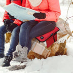 Portable Heated Seat Cushion,Heated Stadium Seats for Bleachers(Red) | Waterproof Heated Seat Pad Great for Outdoor Sports,Camping,Fishing(No Power Bank)