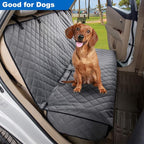 Bench Car Seat Cover Protector - Waterproof, Heavy-Duty and Nonslip Pet Car Seat Cover for Dogs with Universal Size Fits for Vehicles, Trucks & SUVs(Grey)