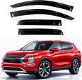 KPY Rain Guards Fit for 2022-2026 Mitsubishi Outlander, Out-Channel Window Visors Vent Wind Deflectors 4PC, Car Accessories for 22-26 Outlander