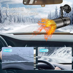 Car Heater, Portable Car Heater 12V 150W Plug-in Cigarette Lighter Car Heaters, 2 in 1 Heating & Cooling, Car Windshield Defroster Demister with Brackets, Fast Heating Defogger