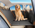 Dog Car Seat Cover for Back Seat, Back Seat Extender for Dogs 52 * 24.4in, Foldable in The Car, Hard PVC Panels Bottom Support to 330 lbs, for Cars/Mid-Size SUV/Small Truck