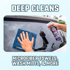 Microfiber Wash Detergent, Concentrated, Fresh Citrus, 64 oz | Microfiber-safe concentrate for towels, mitts, and pads; lifts dirt, grease, and wax, restores softness, no softener needed