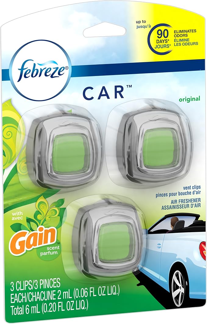 Car Vent Clip Air Freshener, Gain Original, 0.037 Pound