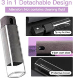 CUIUD Screen Cleaner Kit 4 Pcs, Two in One Screen Cleaner Spray and Wipe, Touchscreen Mist Cleaner Spray Bottle for Phone/Laptop/Tablet/TV/Monitor/Car Screens