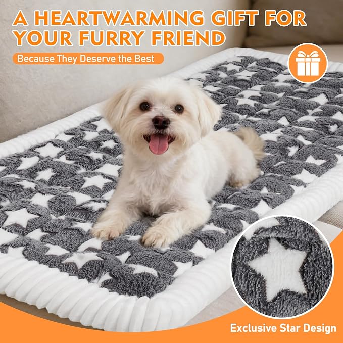 Backseat Dog Bed Mat for Car, Non-Slip Scratch-Resistant Dog Car Seat Cover, Soft Thick Pet Travel Cushion, Washable Back Seat Protector Blanket for Cars SUVs Trucks, 53 x 24 Inches