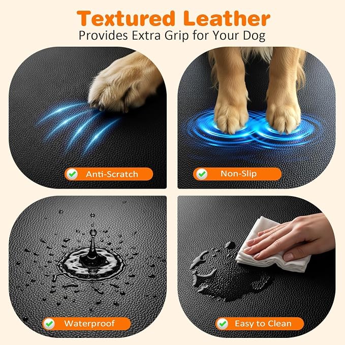2026 Upgraded Back Seat Extender for Extended Cab Trucks - Large Hard Bottom Dog Truck Car Seat Cover Holds 550lbs, Waterproof Dog Hammock Pet Bed with High-Density Foam Non-Slip Protector