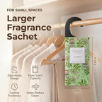 Large 12 Packs Jasmine Hanging Scented Sachets Long-Lasting Closet Deodorizer Air Freshener Fabric Refresher Odor Eliminator for Drawer Home Fragrance Gift Set