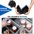 5PCS Cup Holder Set for Toyota Sequoia Accessories 2023 2024 2025 2026 TPE Cup Holder Insert Front Center Console/2nd/3rd Row Protector Organizer Pad for 2024 Sequoia (SR/Limited) 8 Seat Only
