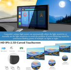 CARPURIDE W905 Wireless Carplay & Android Auto, Portable 9'' Touch Car Screen, 4K Dash Cam,Drive Play Car Play Navigation with Mirror Link/Siri/FM/Bluetooth/Light Sensor
