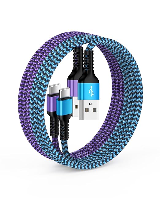 Charger Cord USB C Fast Charging Cable 10ft Long USB A to Type C Power Wire | for Samsung S26 S25 Edge S24 Ultra Z Fold7 Flip7 A17 A16 A37 Pixel 10 Pro XL Apple iPhone 17e 17 Air 16e 16 Pro Max 16Plus 15