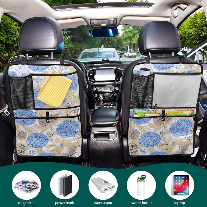 Kick Mats Backseat Protector with Anti Kick Design Offering Safety and Space for Backseat Essentials