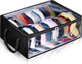 Wide Hat Storage for Baseball Caps, Large Capacity Hat Organizer for Closet Cap Holder Holds up to 40 Snapbacks, Black