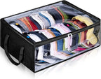Wide Hat Storage for Baseball Caps, Large Capacity Hat Organizer for Closet Cap Holder Holds up to 40 Snapbacks, Black
