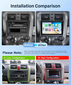 4G+64G Car Radio for Honda CRV 2007-2011, 9 inch Incell Touch Screen Radio for CRV, Wireless Carplay Android Auto, Backup Camera, 5GWiFi GPS Bluetooth FM EQ SWC