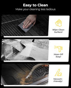 3W Cargo Liner Custom Fit for 2021-2025 2026 Ford Bronco 4 Door, All Weather TPE Heavy Duty Truck Car Mat Accessories Fit for Bronco Trunk Mat, Black (Not for Bronco Sport)