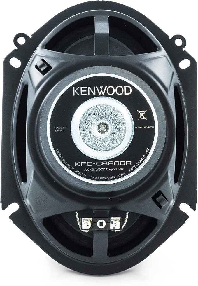KFC-C6866R Road Series Car Speakers (Pair) - 6"x8" 2-Way Car Coaxial Speakers, 250W, 4-Ohm Impedance, Cloth Woofer & Balanced Dome Tweeter, Heavy Duty Magnet Design