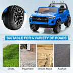 24V Licensed Colorado Electric Car for Kids, Ride on Toys for Toddlers with Remote Control, 2 Seater Electric Car Ride On Vehicle w/Bluetooth, Soft Start, LED Lights - Blue
