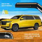 Extra Durable Window Deflectors in-Channel Window Visors Rain Guards Fit for Cadillac Escalade ESV 2021-2026, Sun Visors, Wind Vent for Shades, Exterior Car Accessories - 4 pcs. AG0889