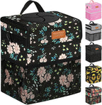 Car Trash Can Bin for Back Seat Leak Proof, Cute Car Trash Bag Hanging, Vehicle Trash Can for SUV Truck Van, Automotive Garbage Cans Front Seat Colorful Floral, 2 Gallons