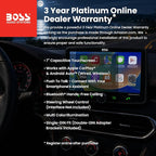 BVCP9700A-FL Single DIN Car Stereo Wireless Apple CarPlay, Android Auto, 7 Inch Touchscreen, Bluetooth, AM/FM Radio Receiver
