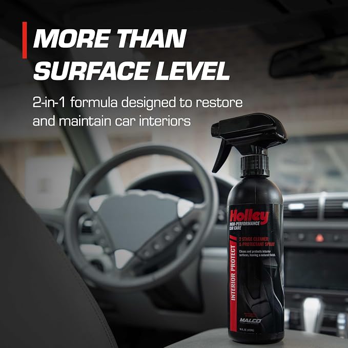 Interior Protect - 2-Stage Cleaner & Protectant Spray - High-Performance Car Care, Wipe Away dust and Fingerprints in Your Vehicle - UV protectant, Citrus Scent - 16 oz.