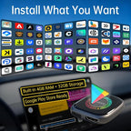 Magic Box 3.0 Max 2026 Upgrade - 32G Car Streaming Device with Netflix, YouTube, Prime Video, Wireless Apple CarPlay & Android Auto Adapter, Support HDMI Output & USB Drive, for OEM Wired CarPlay Cars
