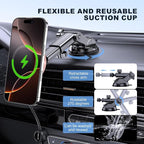 for Mag-Safe Car Mount Charger, Magnetic Phone Holder for Your Car Charger Dash Windshield Vent Magnetic Wireless Car Charger Mount for iPhone 17 16 15 14 13 12 Pink
