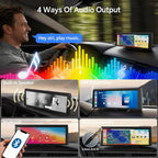 8.1" Portable Wireless Carplay Car Stereo, Apple CarPlay & Android Auto, 2K Built-in Dash Cam, 1080P Backup Camera, Plug & Play Touchscreen with Offline GPS Navigation, Bluetooth 5.2 for Truck SUV RV