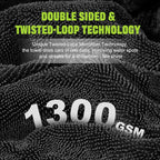 2 Pack 1300 GSM Car Drying Towels (36" x 24"), Microfiber Towels for Cars, Ultra-Absorbent, Streak Free, Car Wash Mitt, Car Detailing Supplies, Car Wash Kit, Car Cleaning Supplies Kit for SUV,RV