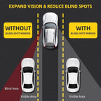 Blind Spot Mirror for Car (2 Pack) - HD Frameless Wide-Angle Convex Mirror for Side View Mirrors Blindspot - 2 Inch Round Self Adhesive Angle Adjustable Blind Spot Mirrors for Car, SUV, Trucks