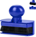 Tire Shine Applicator Brush - Large Automotive Tire Dressing Applicator with Storage Stand for Car Detailing & Wash Kit, 3.6 Inch Length (Blue)