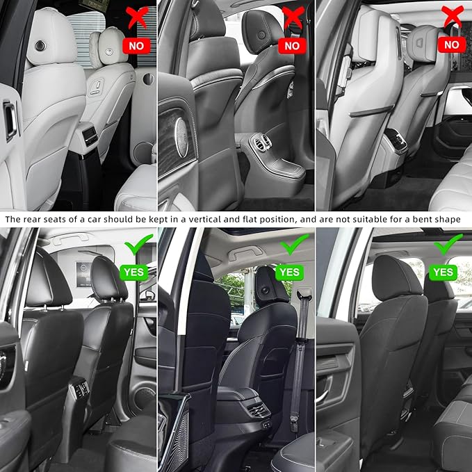 Seat Back Protector,Shields Seat Backs From Kicks and Adds Storage | kick mats back seat protector easy to install and clean, well-crafted, sturdy, durable and stylish.2 Pack