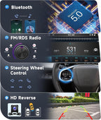 [8 CORE 4G+64G] for Toyota Sienna 2011-2014 Car Radio with Wireless Carplay/Android Auto, 9 Inch Android 15 IPS Touch Screen Car Stereo, Bluetooth, GPS, 5G WiFi, SWC, DSP+HD Backup Camera