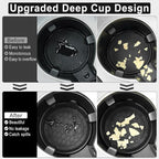 Car Cup Holder Coaster, Silicone Cup Holder Insert, Universal Non-Slip Cup Holders, Car Accessories Interior for Women and Man Interior Sets 4 Pack Black
