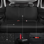 Neoprene Waterproof Seat Covers, Universal Fit Black Full Sets, Protective Interior Covers for Auto SUV, Vans, Sedans, Trucks