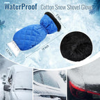 Ice Scraper with Glove Waterproof Ice Scrapers for Car Windshield No Scratch Comfortable Removal Snow Mitt Glove Windproof Warm for SUV Vehicle Truck Snow Quickly Removal