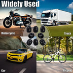 8PCS Bling Crystal Diamond Tire Stem Valve Caps, Dustproof Car Wheel Tire Valve Caps Universal Tire Valve Stem Covers for Cars, SUV, Trucks, Bikes, Motorcycles, Bicycles (Black)