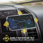 MP2ODVM-XTSP MagicMount Pro2 Dash/Vent/Window 4-in-1 Magnetic Cell Phone Holder Car Mount Kit Compatible with MagSafe, iPhones, Galaxy, Pixel & All Smartphones