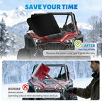 600D UTV Windshield Snow Cover Compatible with Polaris RZR Pro XP/Turbo R/Pro R 2020-2026, Transport Windshield Protector for Ice and Snow