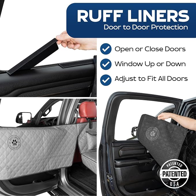 XL Back Seat Extender for Dogs, Gray – As Seen on Shark Tank – Flat Bridge Platform for Full-Size Trucks, Stable Base, 400lb Support, Waterproof – Rigid Back Seat Cover for Dogs